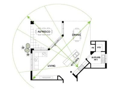 Angle on Living Montage core design floor plan