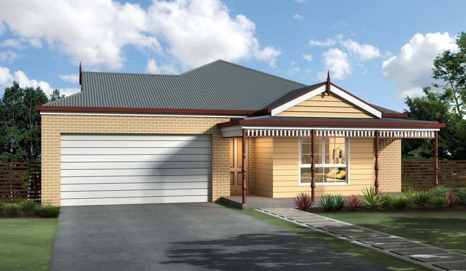 Fitzroy 1 & 2 house plan facade