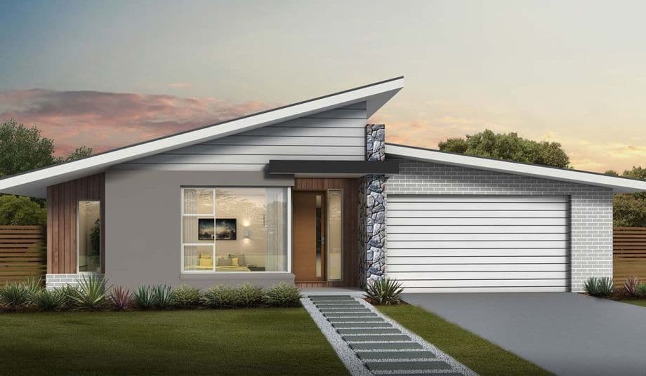 Linne house plan facade