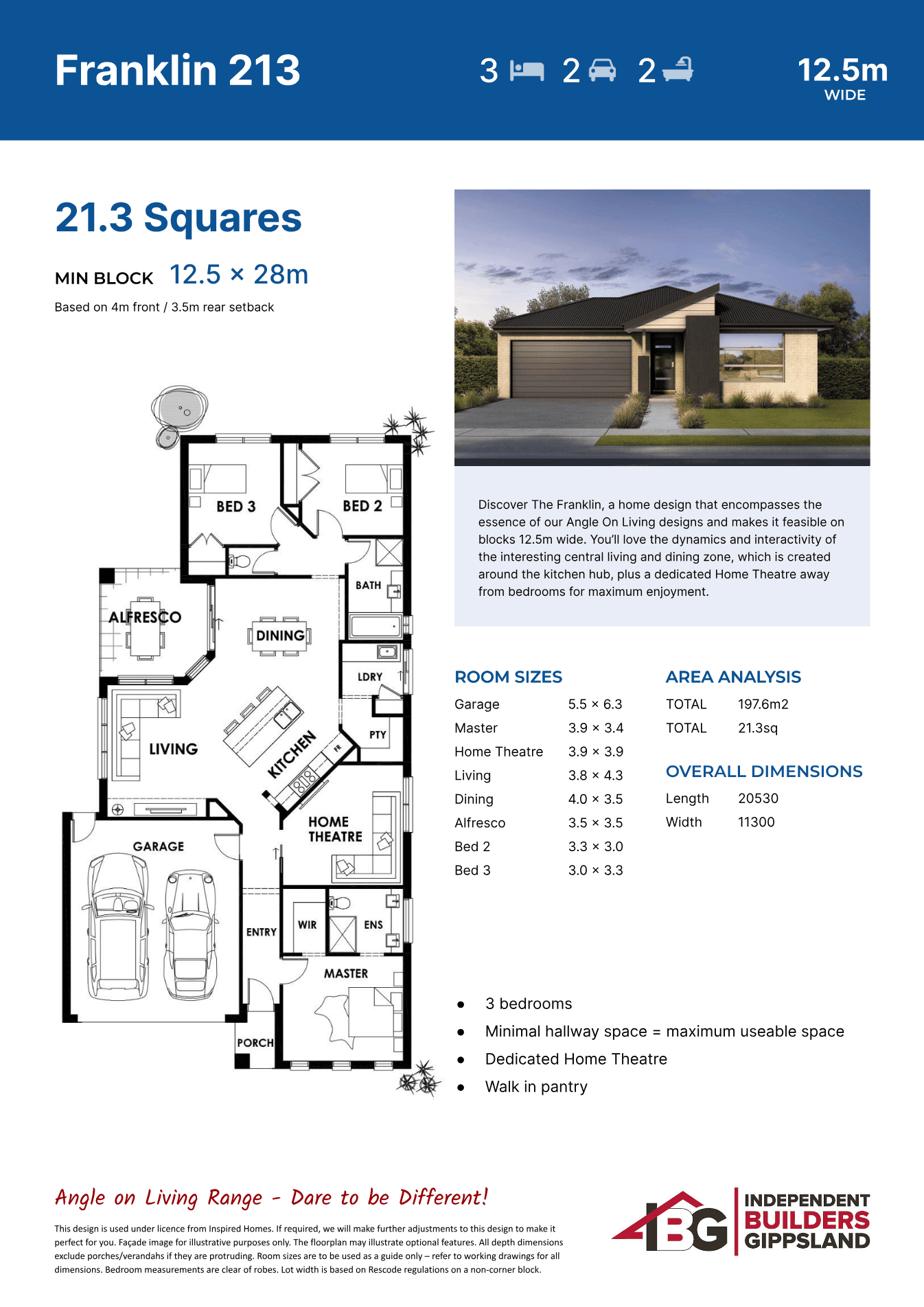 Franklin 213 (Left) plan preview