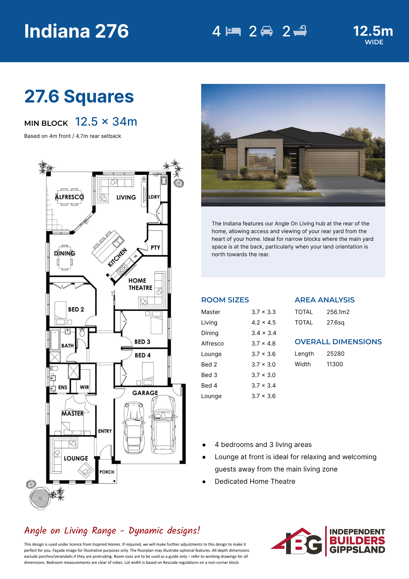 Indiana 276 (Right) plan preview