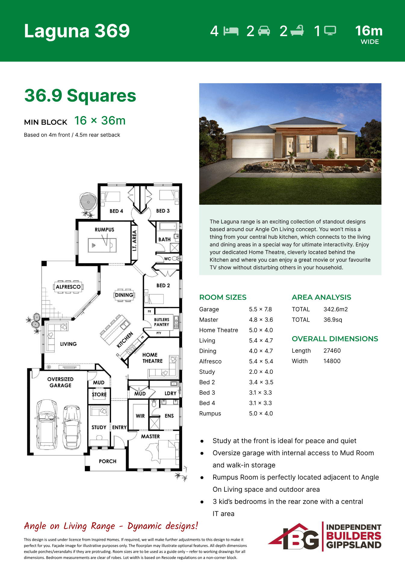 Laguna 369 (Left) plan preview